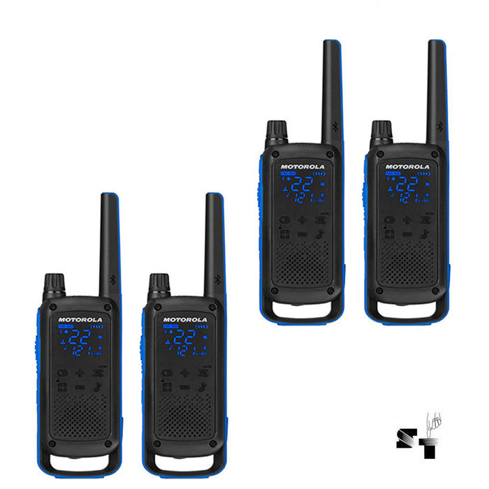 Cuatro Handies Motorola T800 56 km - 22 Canales - Digital - Bluetooth