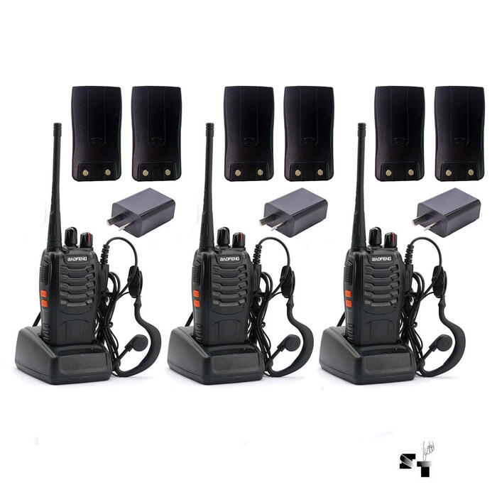 Tres Handies Baofeng BF-888S Uhf Recargable