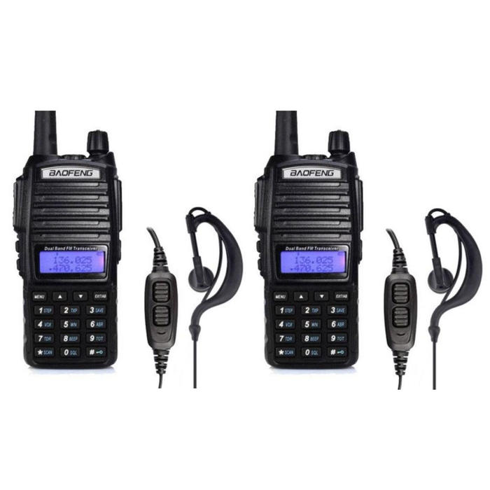 Par de Handies Baofeng Bibanda UV-82 Doble PTT