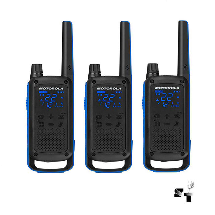 Trio de Handies Motorola T802 56 km - 22 Canales - Bluetooth