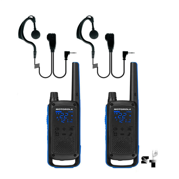 Par de Handies Motorola T802 56 km - 22 Canales - Digital - Bluetooth + 2 Auriculares JH-614