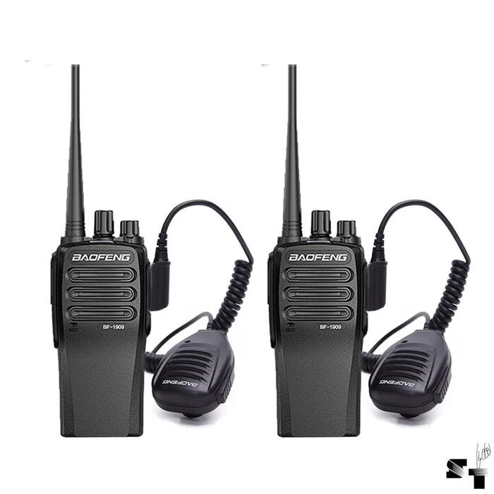 Par de Handies Baofeng BF-1909 10 W Uhf + Mic. de Palma