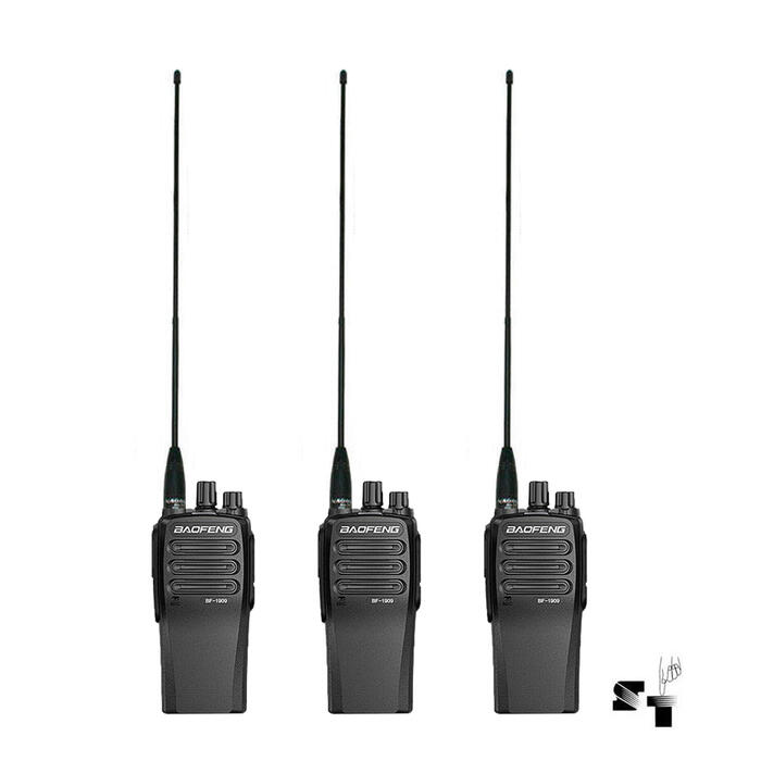 Trio de Handie Baofeng BF-1909 10 W Uhf Recargable
