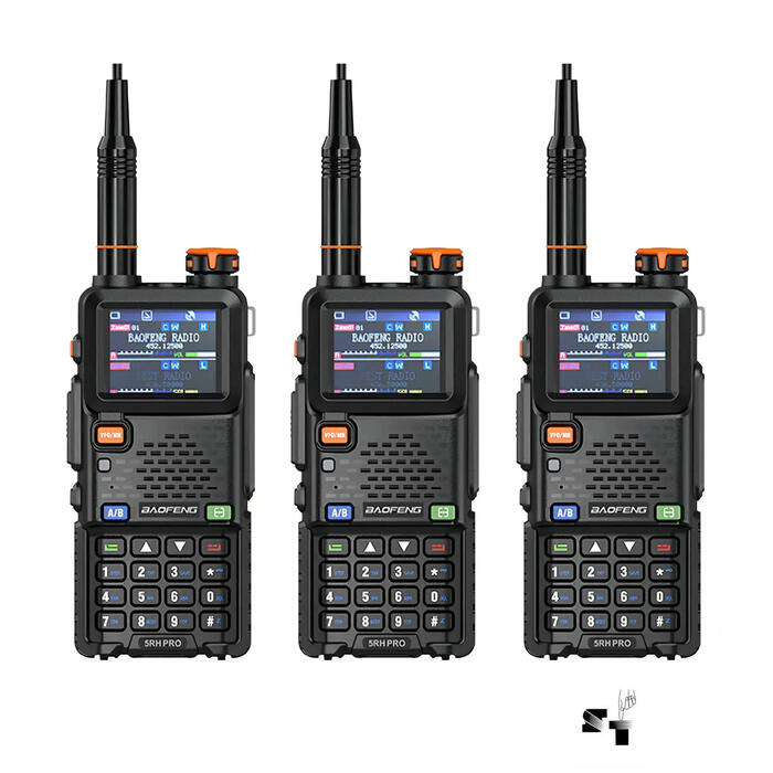 Trio de Handie Baofeng UV5RH 10w Uhf Vhf FM - CON FUENTE -