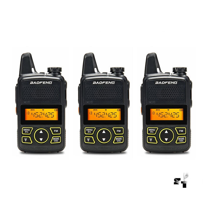 Trio de Handies Baofeng BF-T1 Uhf Recargable