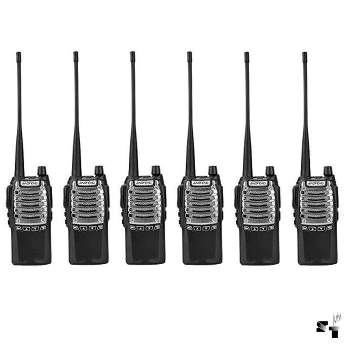 Seis Handies Baofeng UV-8D 8 W Uhf Recargable