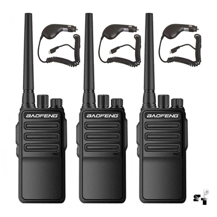 Trio de Handies Baofeng BF-1904D 10 W Uhf Recargable