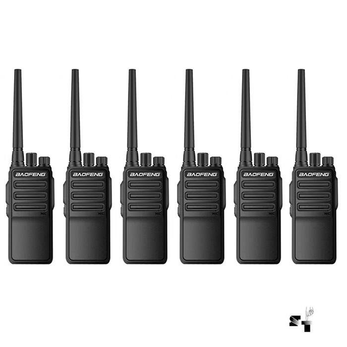 Seis Handies Baofeng BF-1904D 10 W Uhf Recargable