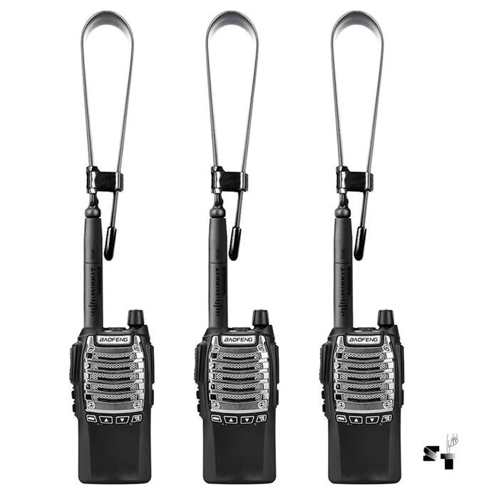 Trio de Handies Baofeng UV-8D 8 W Uhf Recargable