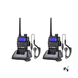 Par de Handie Baofeng Bibanda Uv5r 8w Uhf Vhf Recargable Manos Libres
