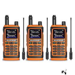 Trio de Handie Baofeng Bibanda UV17L 10 W Uhf Vhf Recargable