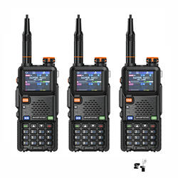Trio de Handie Baofeng UV5RH 10w Uhf Vhf FM - CON FUENTE -
